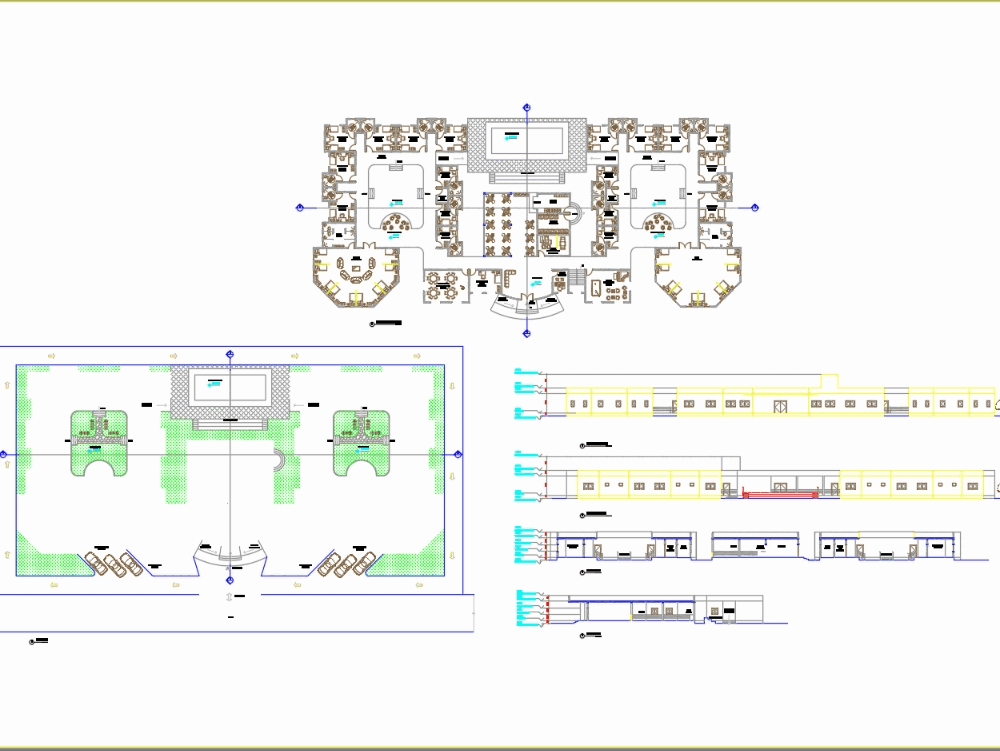 Oldage home in AutoCAD | CAD download (420.96 KB) | Bibliocad