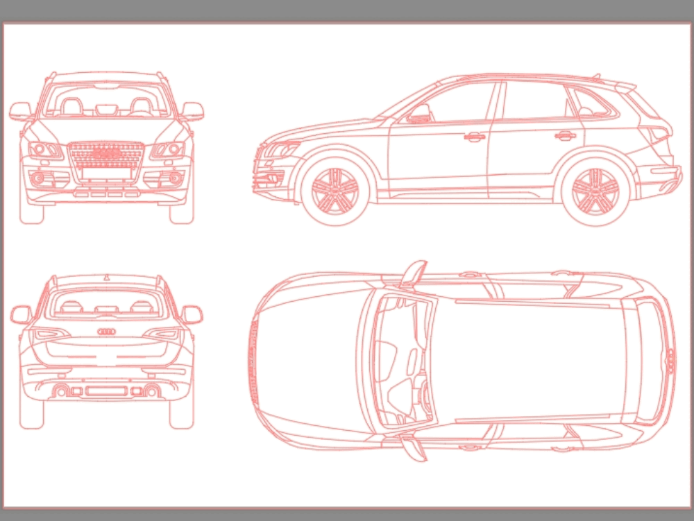 Audi Q5 En Autocad