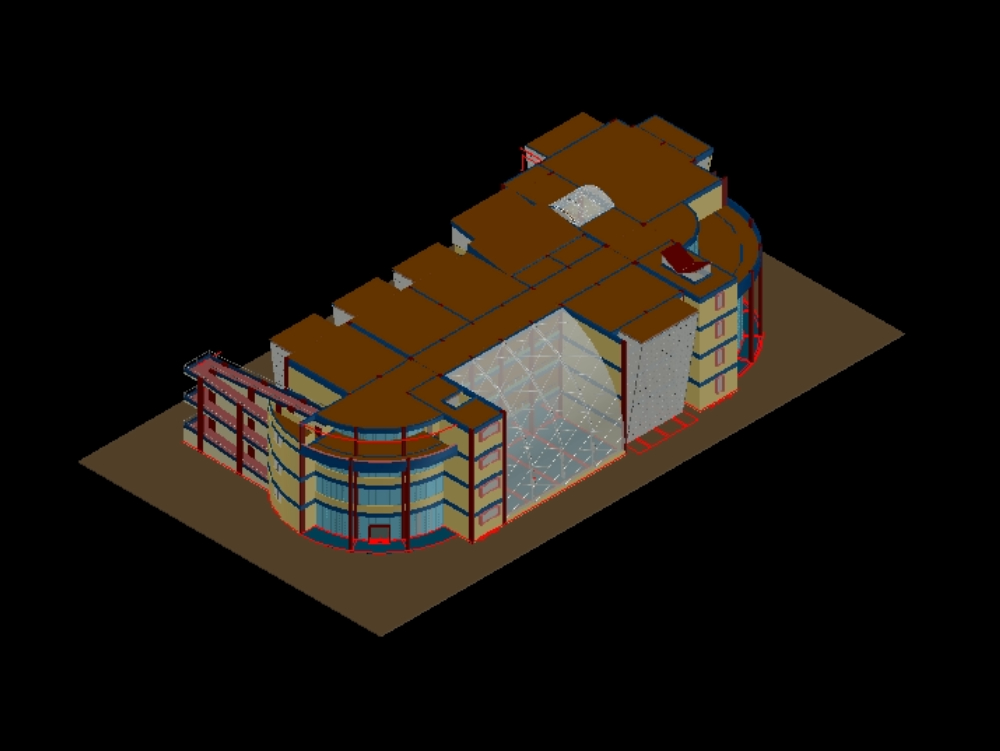 Faculty of architecture in 3d.