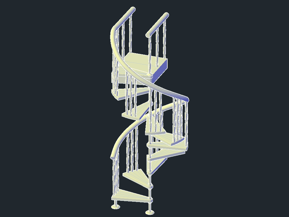 Escalera Caracol 3D