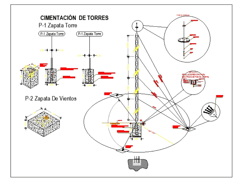 Torre Arriostrada Pararrayo