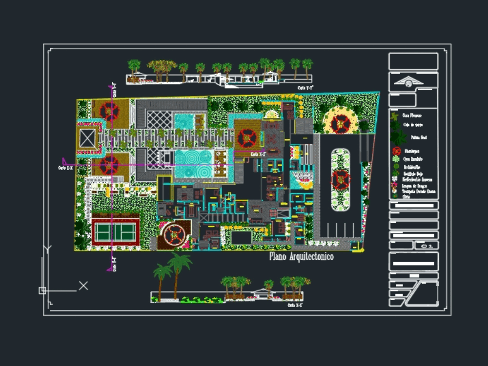 Projeto do jardim em AutoCAD | Baixar CAD (2.46 MB) | Bibliocad