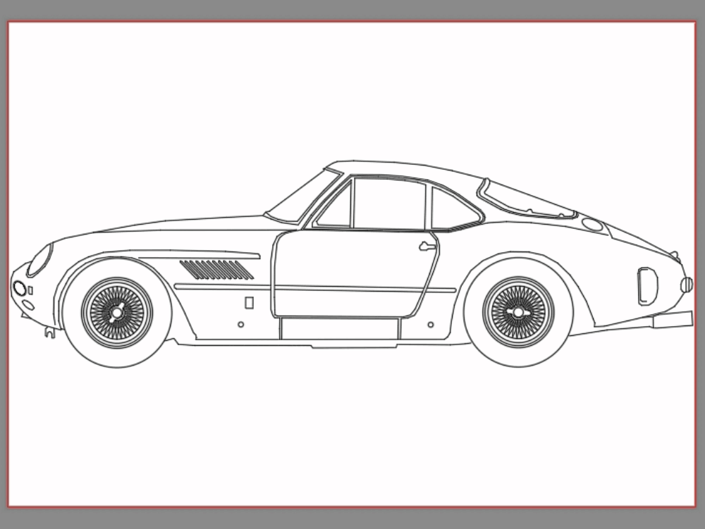 Ferrari 250 GT SWB Sperimentale 1961 - 2D flat rate