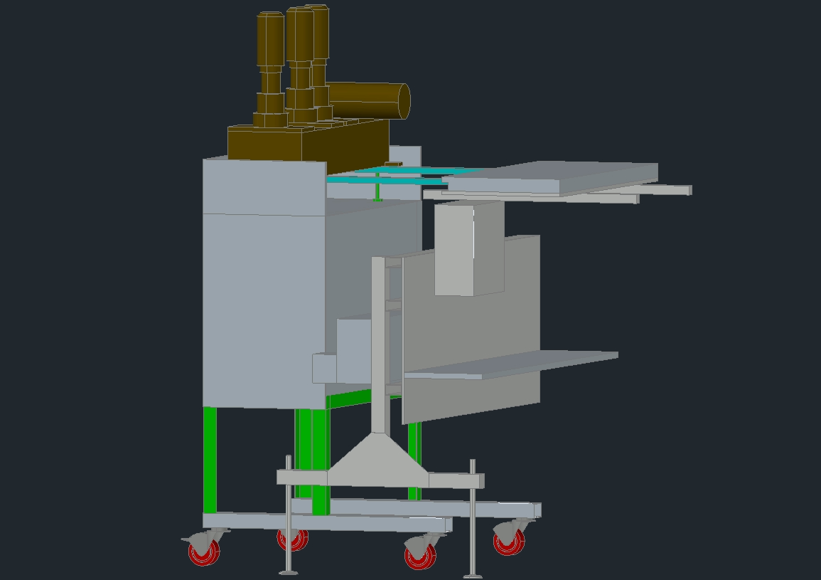 3D-Blistermaschinenwagen