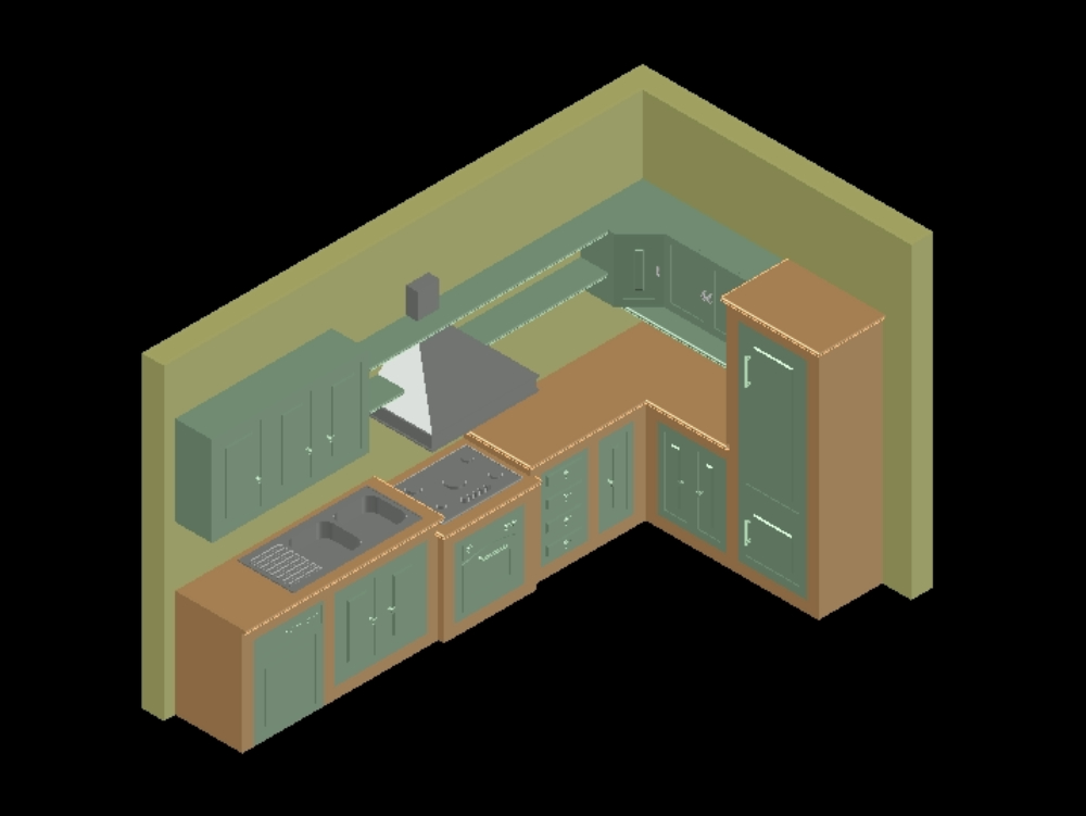 Küche in 3D