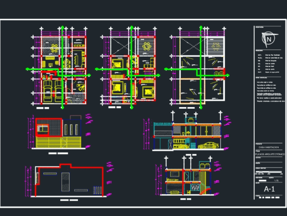  House  10x15 in AutoCAD Download  CAD free 446 01 KB 