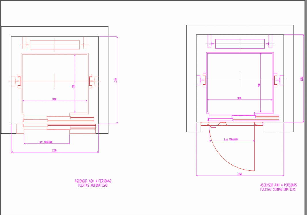 Lift plan in AutoCAD | Download CAD free (18.83 KB 