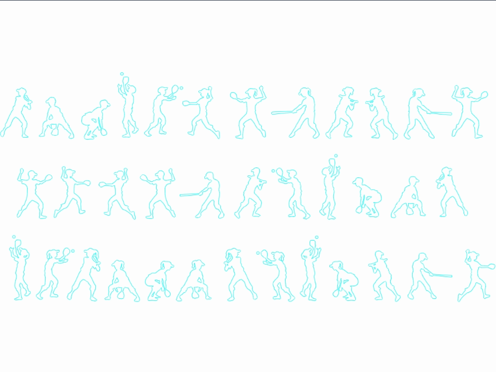 Silhouettes of children playing baseball