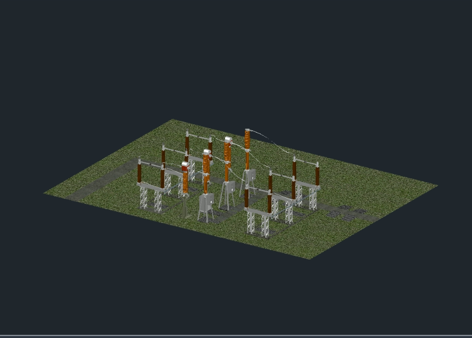 3d electrical substation