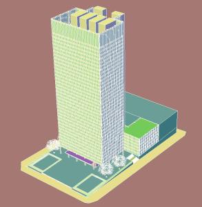Seagram edificio cad 3D