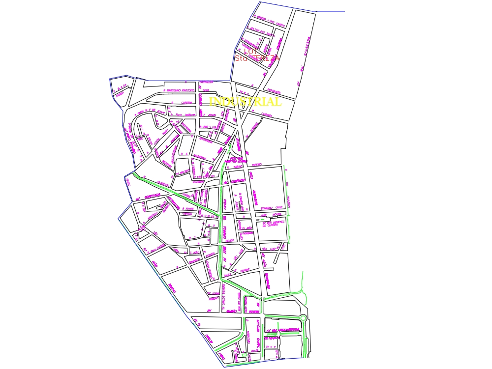 Mapa de barrio Industrial
