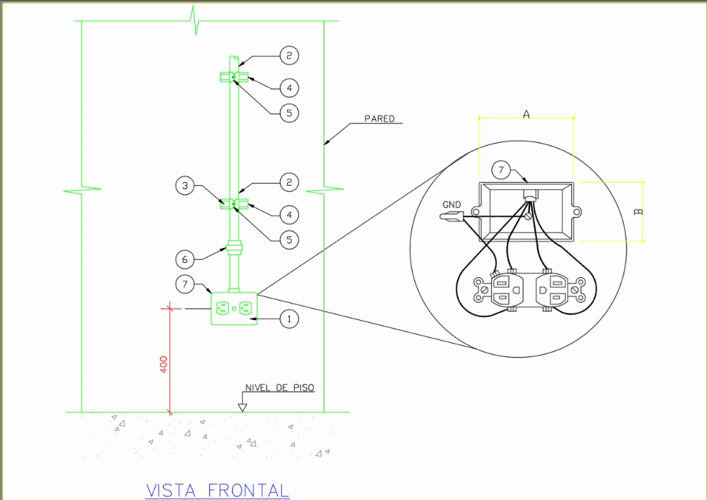 Typical installation detail making phase
