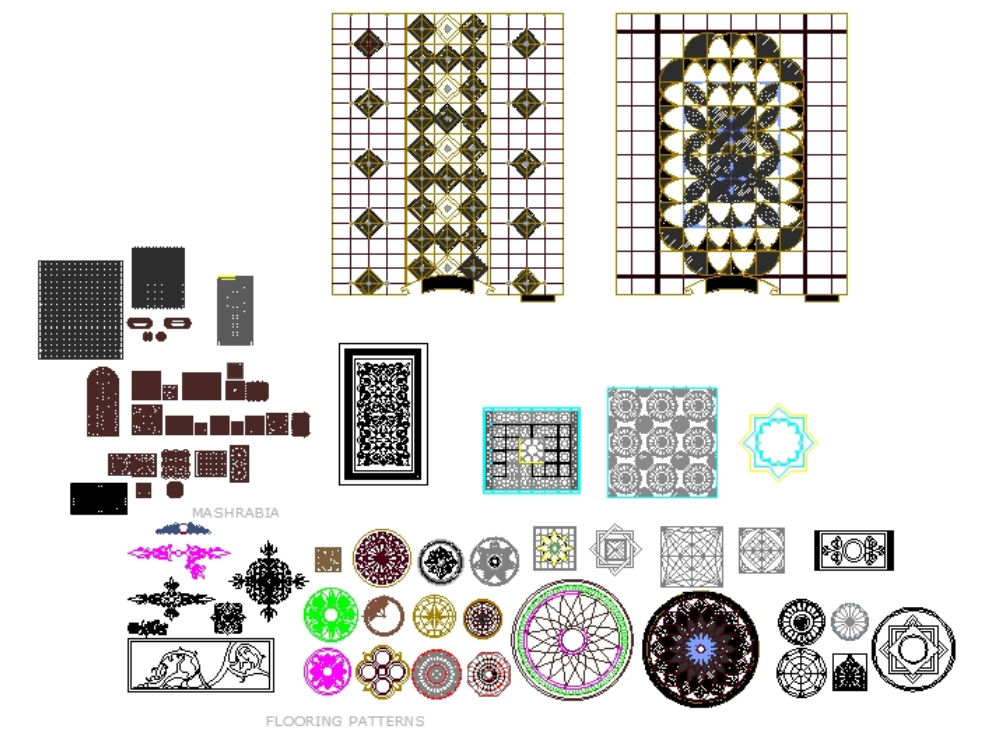 Islamic Patterns In AutoCAD Download CAD Free MB Bibliocad