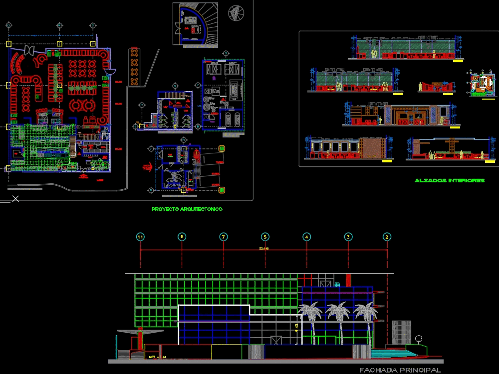 Restaurante De Lujo En Autocad Descargar Cad 2 33 Mb Bibliocad