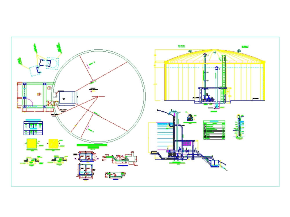 Reservat\u00f3rio 1200m3 em AutoCAD | Baixar CAD (435.5 KB) | Bibliocad