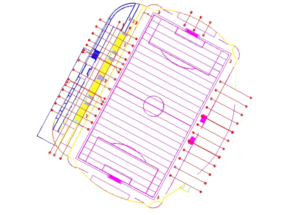 Campo de futebol.