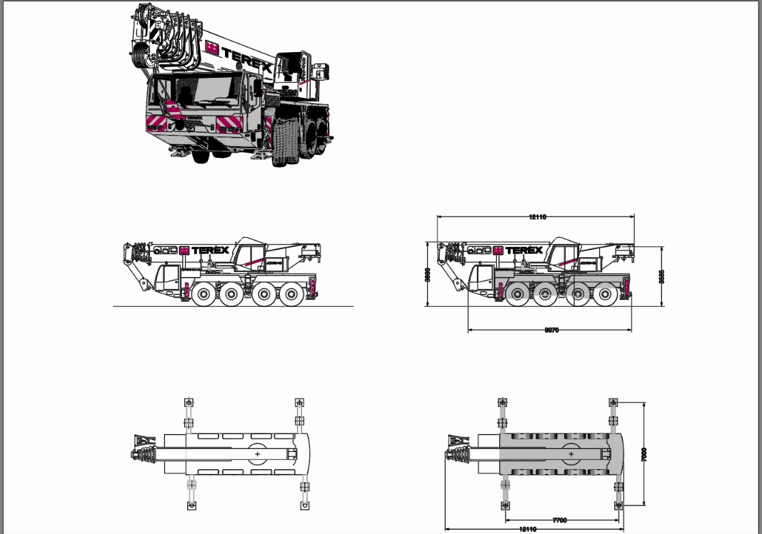 Crane demag ac 080-2 in AutoCAD | CAD download (2.6 MB) | Bibliocad