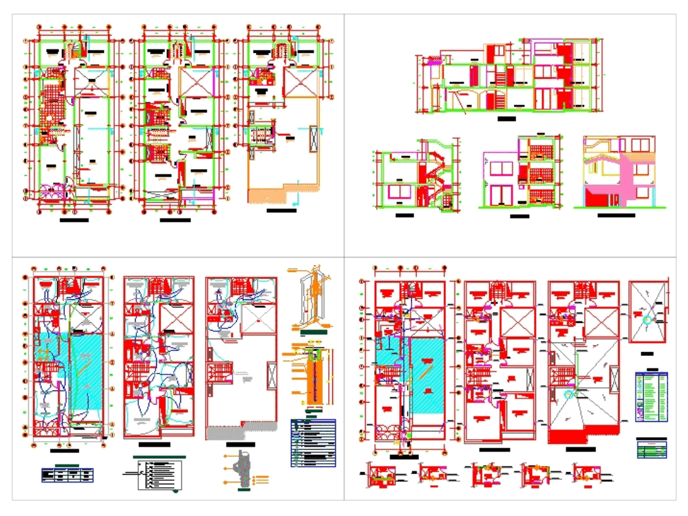 Casa completa a doble altura en AutoCAD | CAD ( KB) | Bibliocad