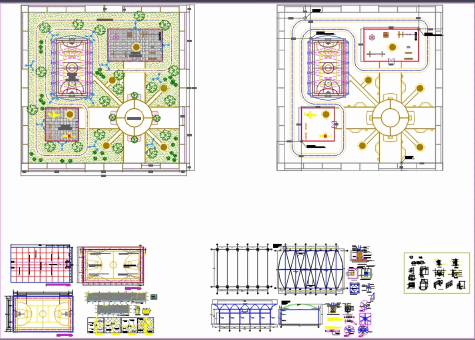 Garden project in AutoCAD | CAD download (725.23 KB) | Bibliocad