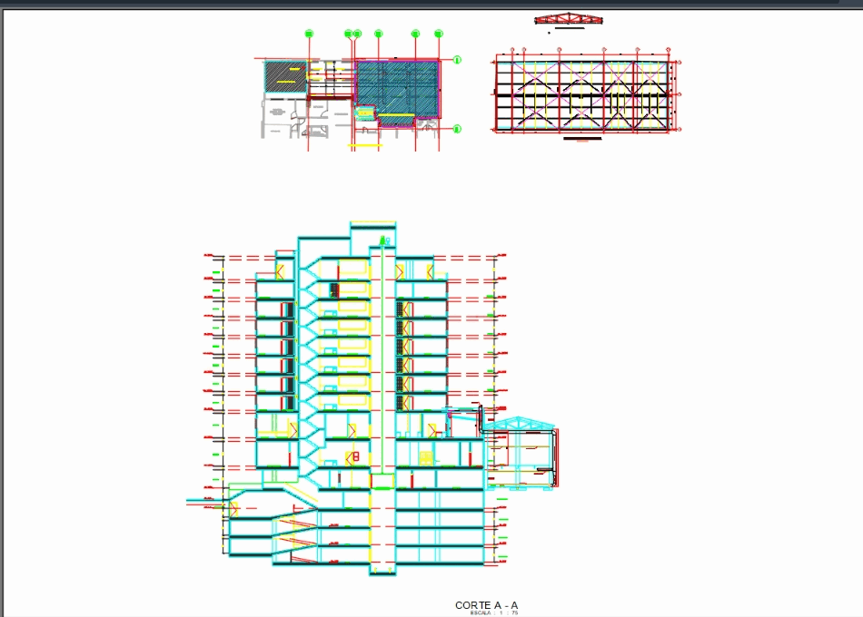 Estrutura de telhado em AutoCAD | Baixar CAD (280.41 KB) | Bibliocad