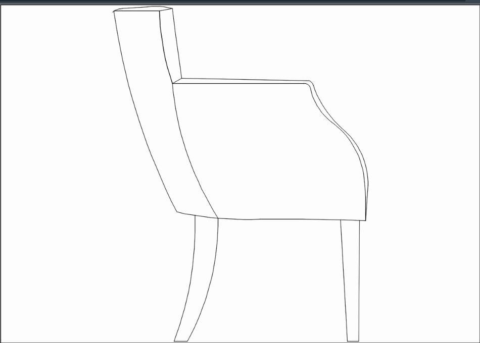 chair side elevation