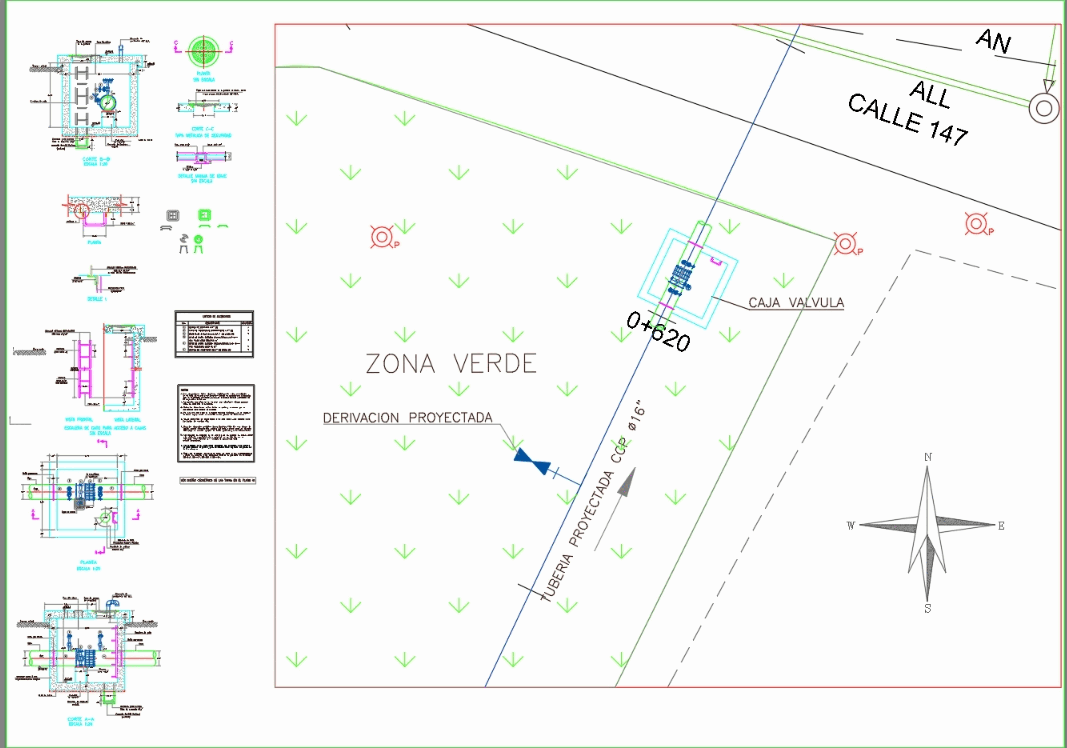 Valvula en linea en AutoCAD | Descargar CAD gratis (929.67