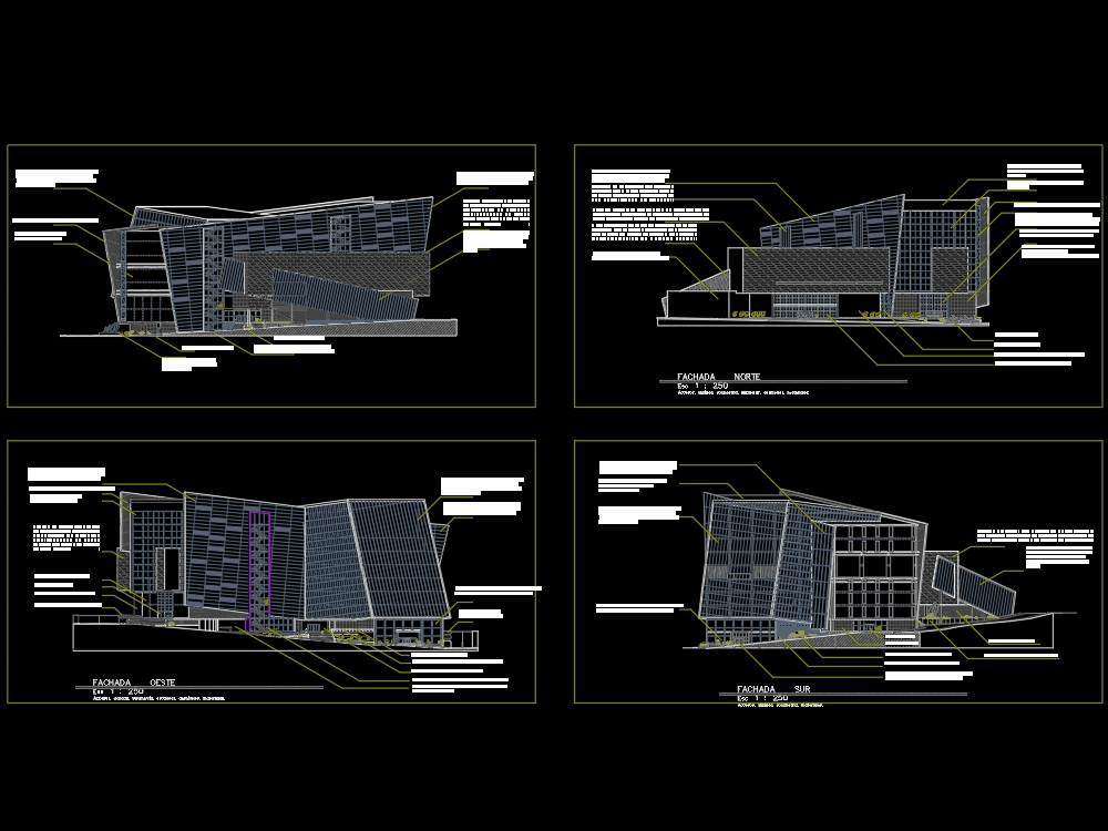 Fachada Centro Comercial En Autocad Descargar Cad Gratis 282 14 Kb