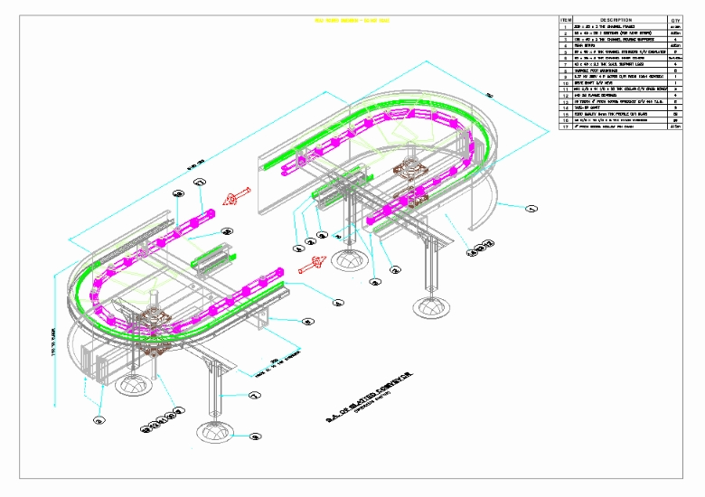 3D Conveyor slats GA