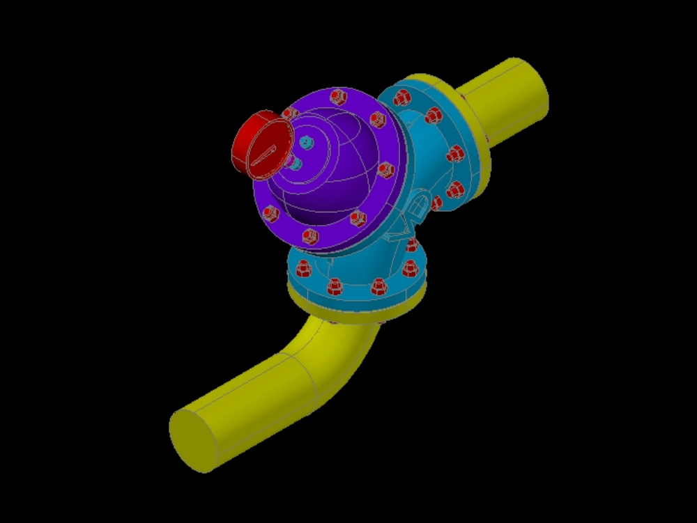 amortisseur de valve en 3D