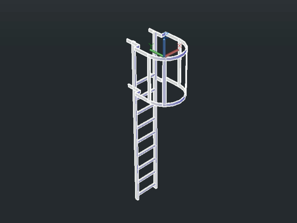 3d marine ladder