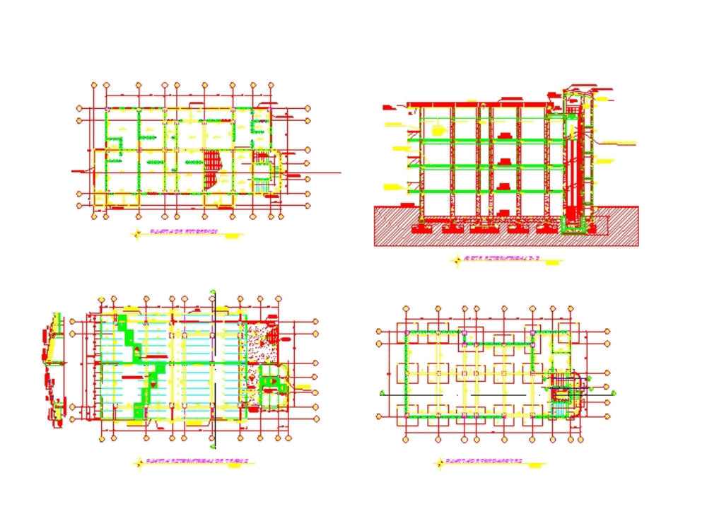 Planos Estructurales De Un Edificio En AutoCAD | CAD (2.15 MB) | Bibliocad