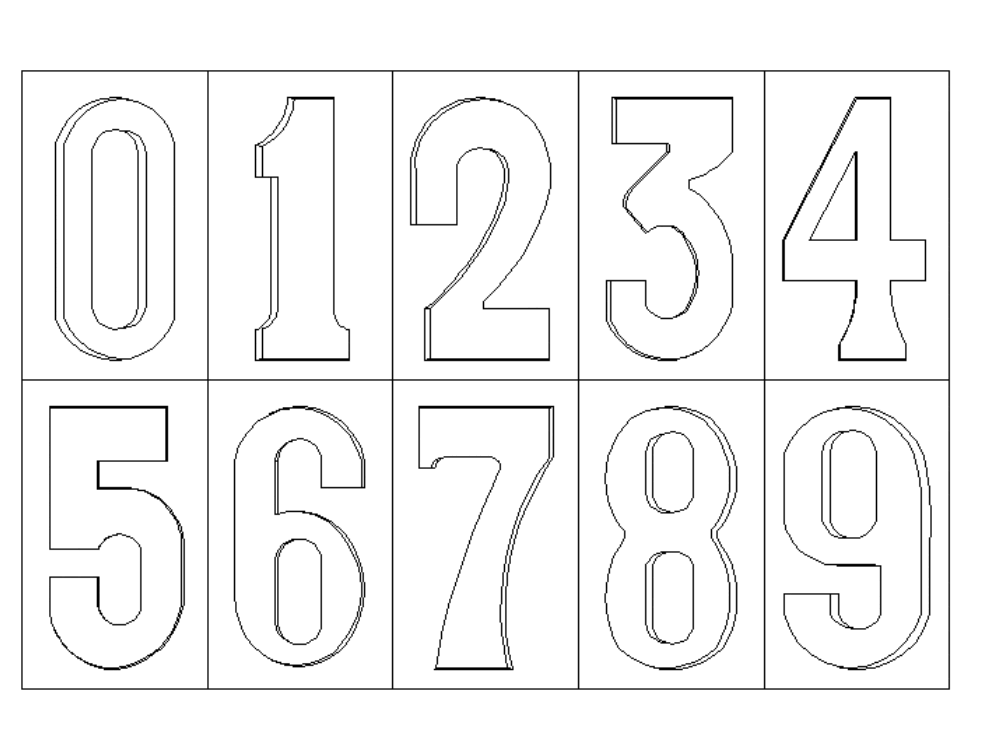 Numbers 2d In Autocad 