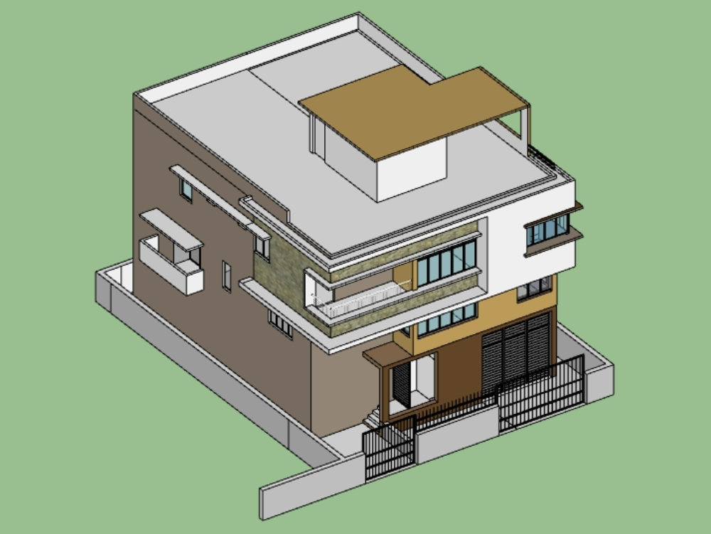 . Projeto 3D de residência