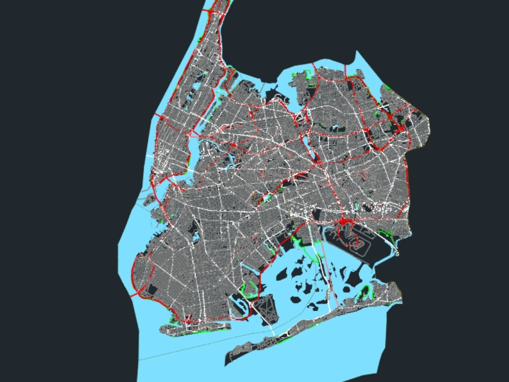 mapa de nova york