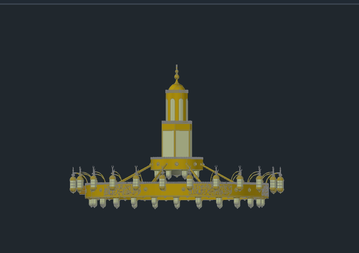 Licht in 3D-Moschee