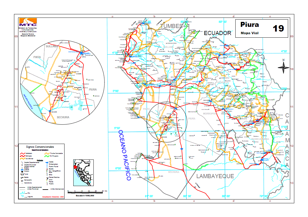ROAD MAP CITY PIURA