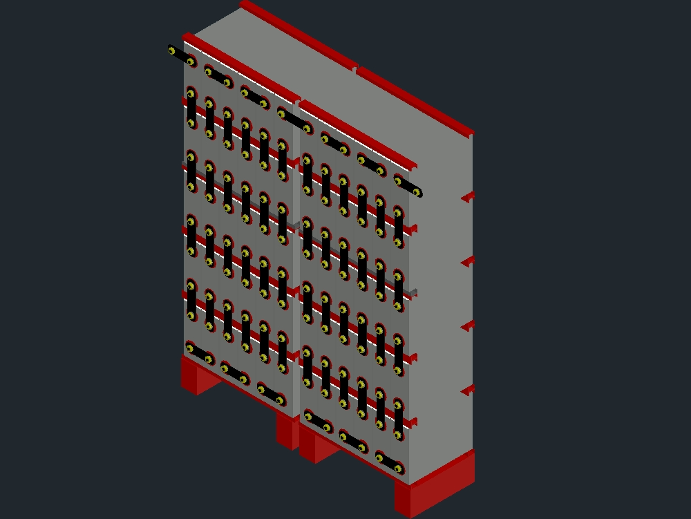 Banco de baterías  3D