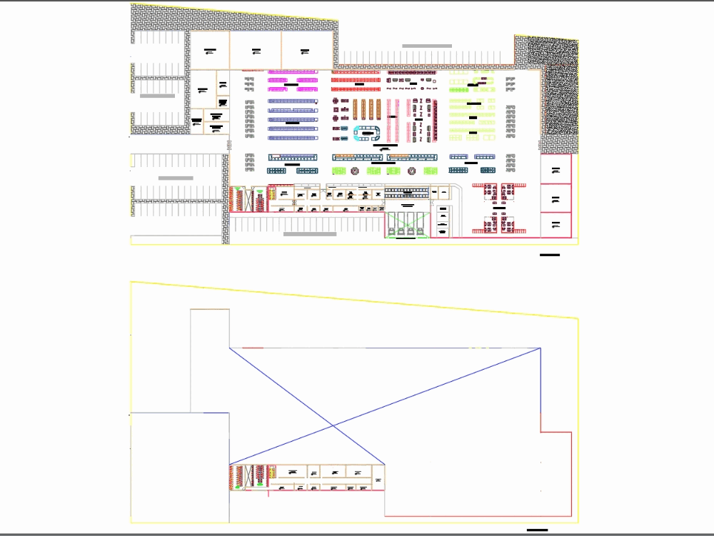 Centro Comercial En Autocad Descargar Cad Gratis 435 29 Kb Bibliocad