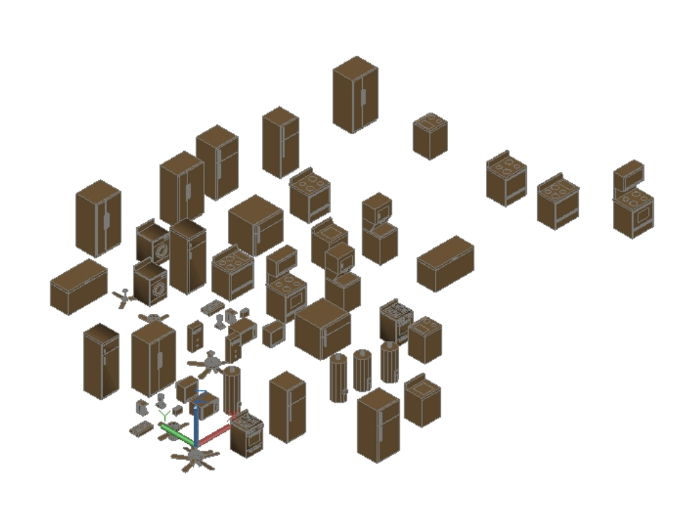 3d-elektrogeräte in AutoCAD | Kostenlos CAD herunterladen (236.43 KB