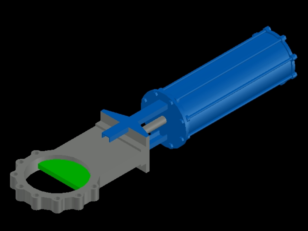Válvula de cuchilla 3D