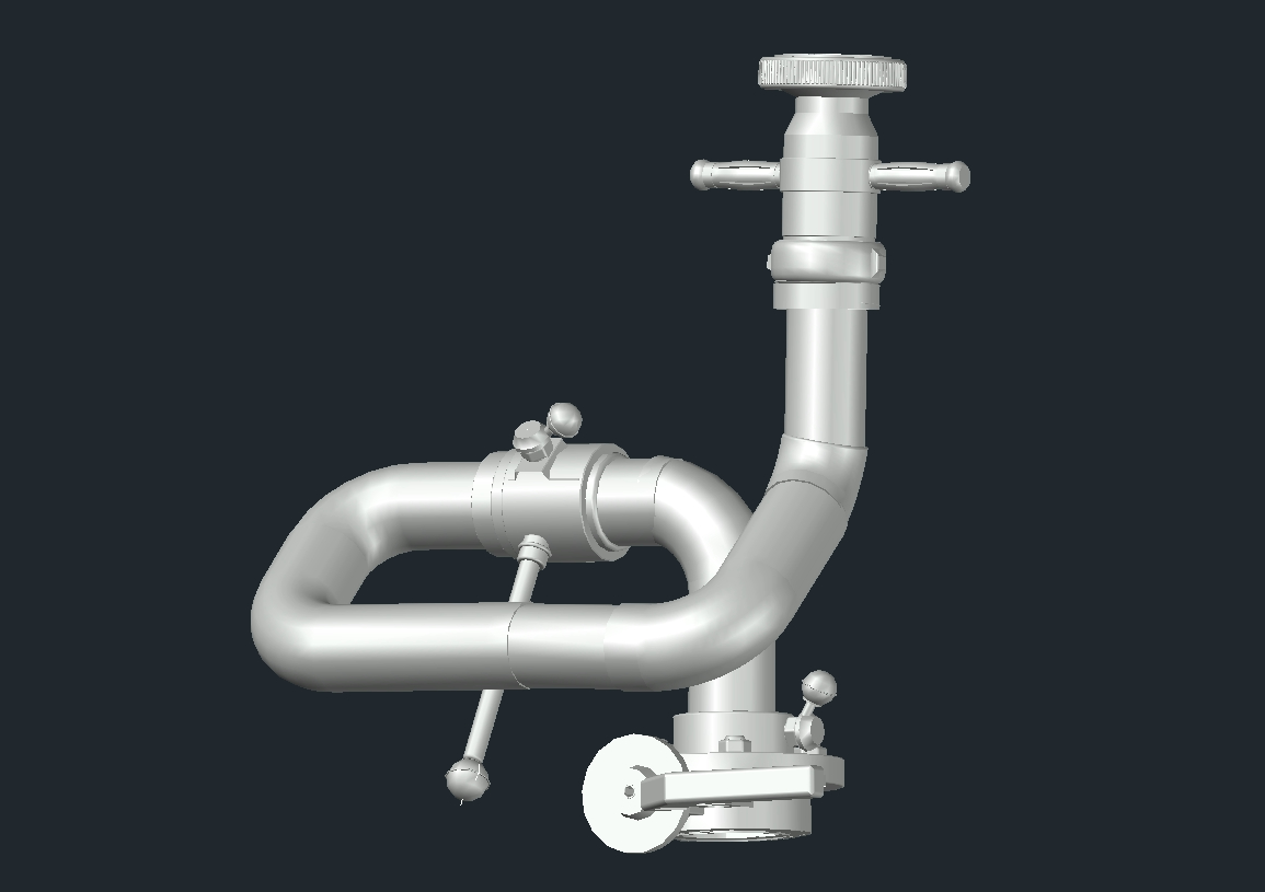Pipe with threaded valve