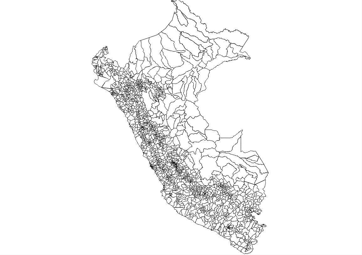 carte générale du Pérou