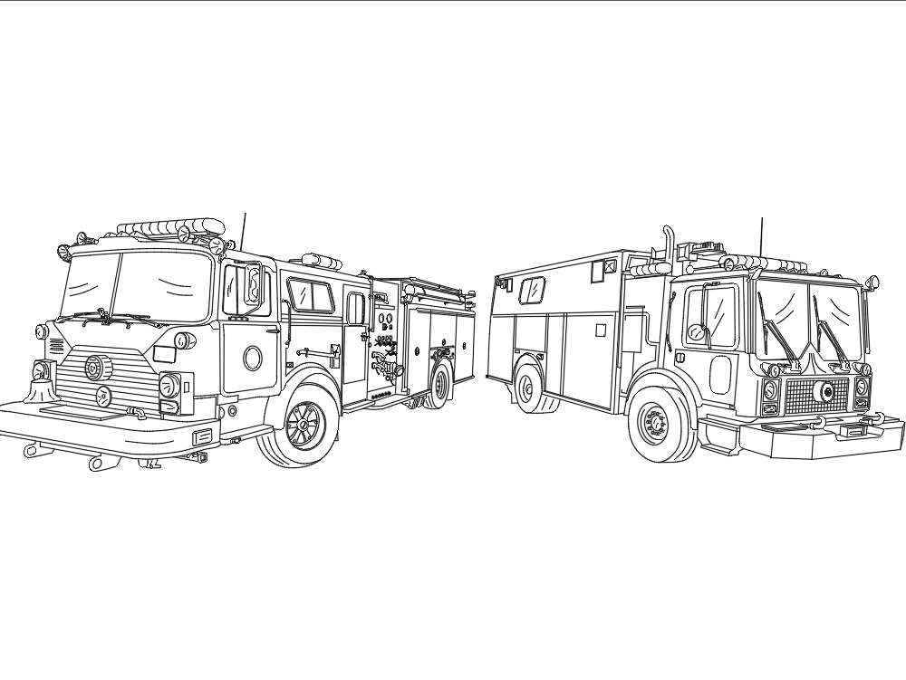 caminhões de bombeiros