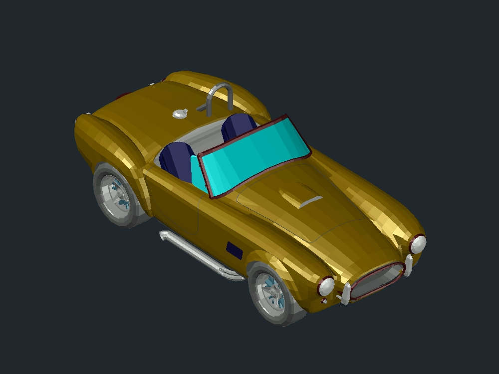 shelby cobra modèle 3D