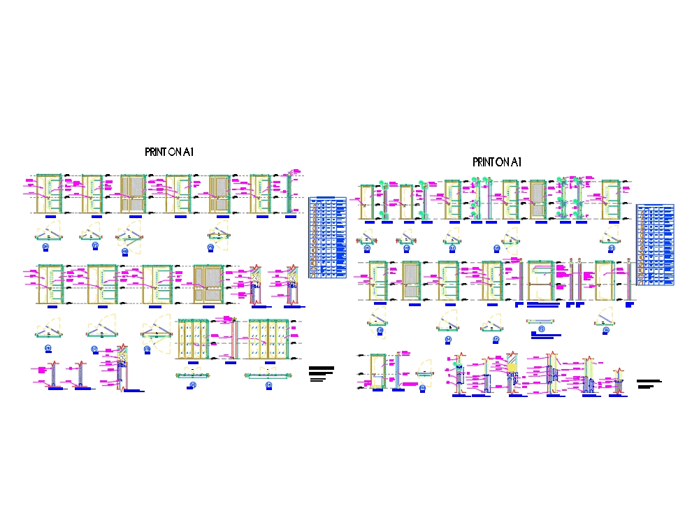 Door schedule in AutoCAD CAD download 805.81 KB 