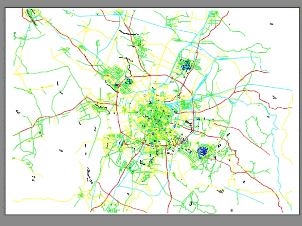 Urban plan Monaco DWG DXF