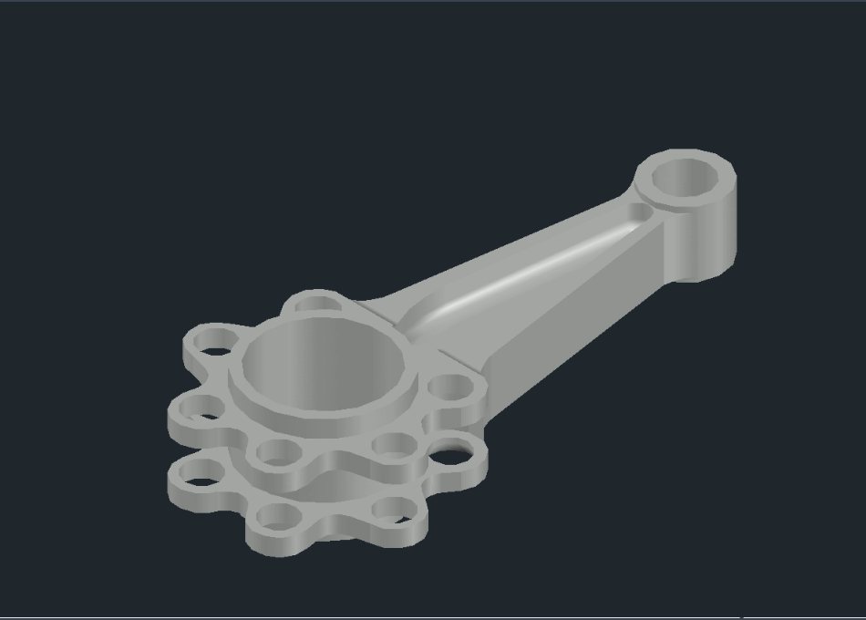 3d mother connecting rod