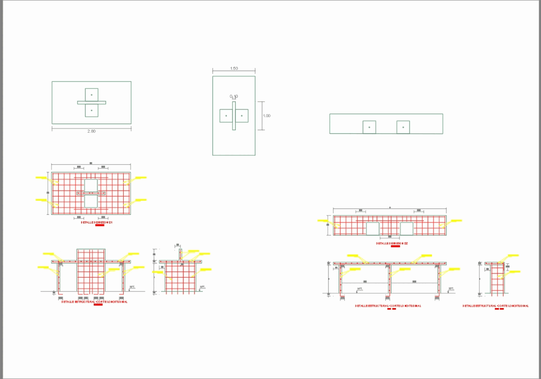 Reinforced Concrete Countertops In Autocad Cad 413 36 Kb