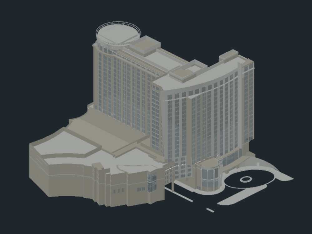 3D Edificio hotel