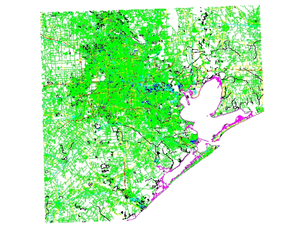 Stadtkarte von Houston – USA.